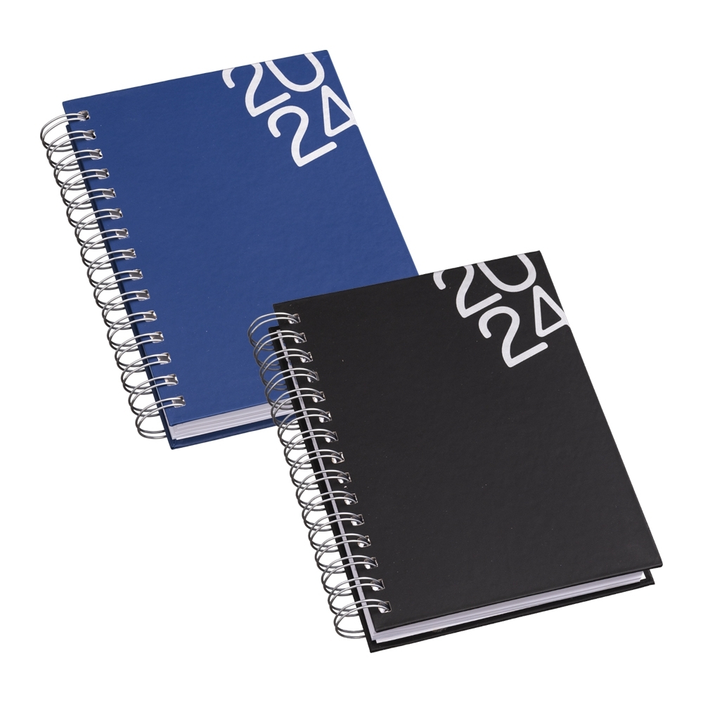 Agenda Diária 2024 Espiral Capa Lisa